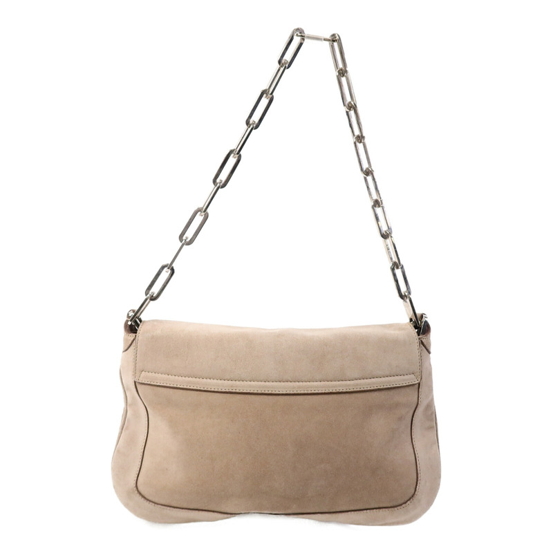 GUCCI 麂皮皮革Shoulder Bag鏈帶肩背袋-1