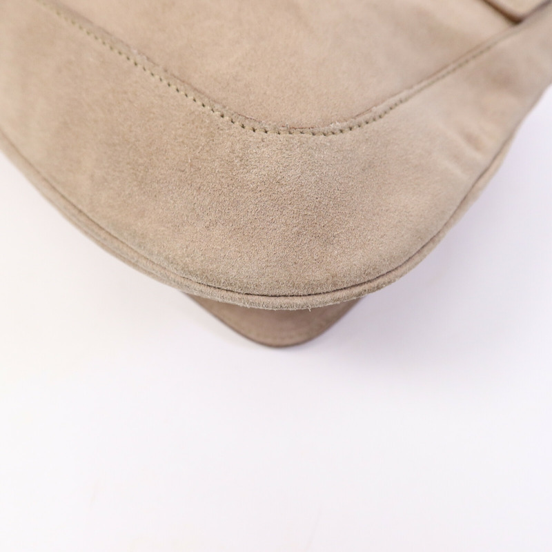 GUCCI 麂皮皮革Shoulder Bag鏈帶肩背袋-10