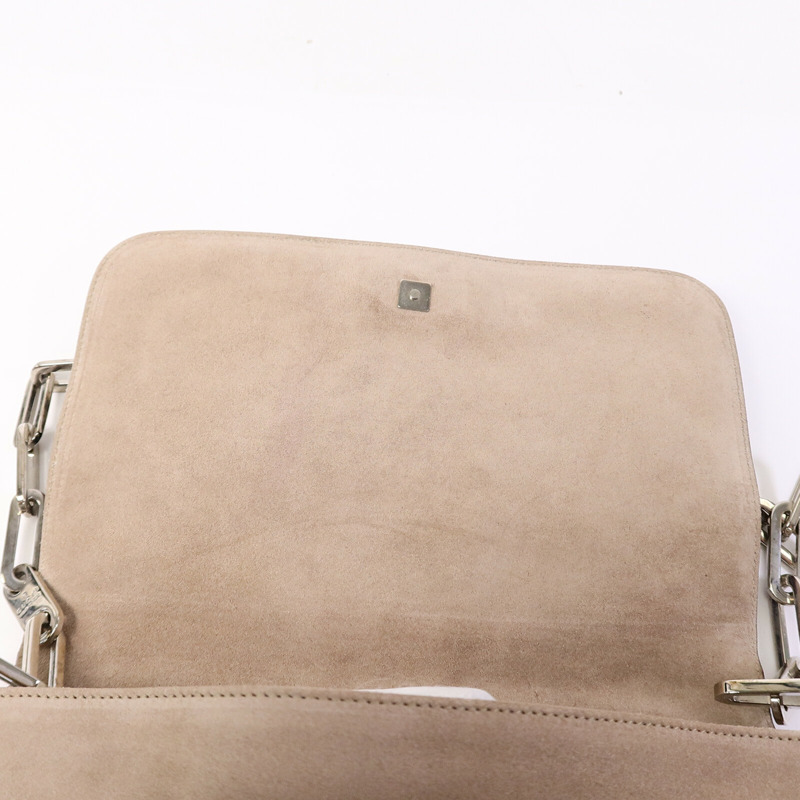 GUCCI 麂皮皮革Shoulder Bag鏈帶肩背袋-13