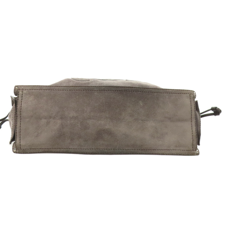 LOEWE 麂皮皮革Anagram Shoulder Bag肩背袋-3