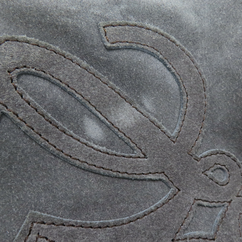 LOEWE 麂皮皮革Anagram Shoulder Bag肩背袋-13