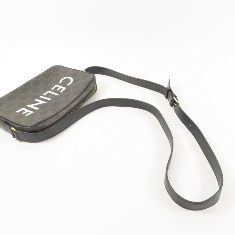 CELINE 塗層帆布Messenger Bag肩背袋-7