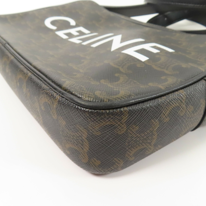 CELINE 塗層帆布Messenger Bag肩背袋-9