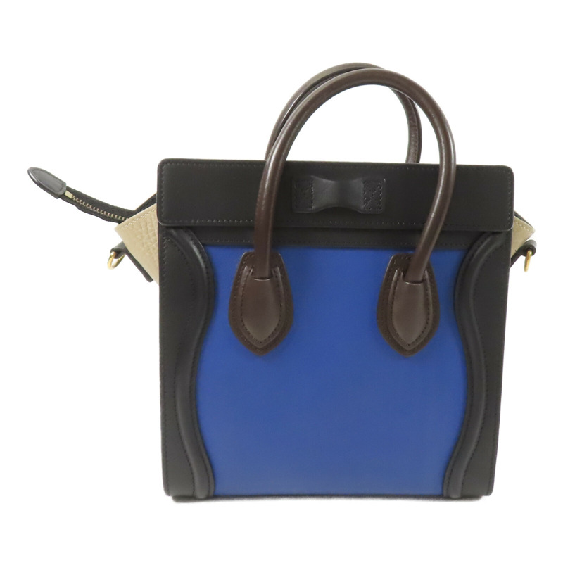 CELINE 牛皮皮革Nano Luggage手挽肩背兩用袋-2