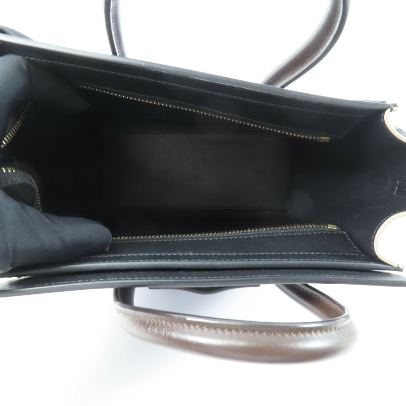 CELINE 牛皮皮革Nano Luggage手挽肩背兩用袋-4