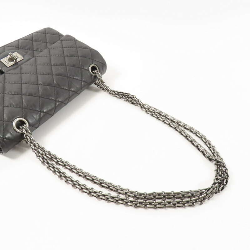 CHANEL 牛皮皮革2.55 Small鏈帶肩背袋-9