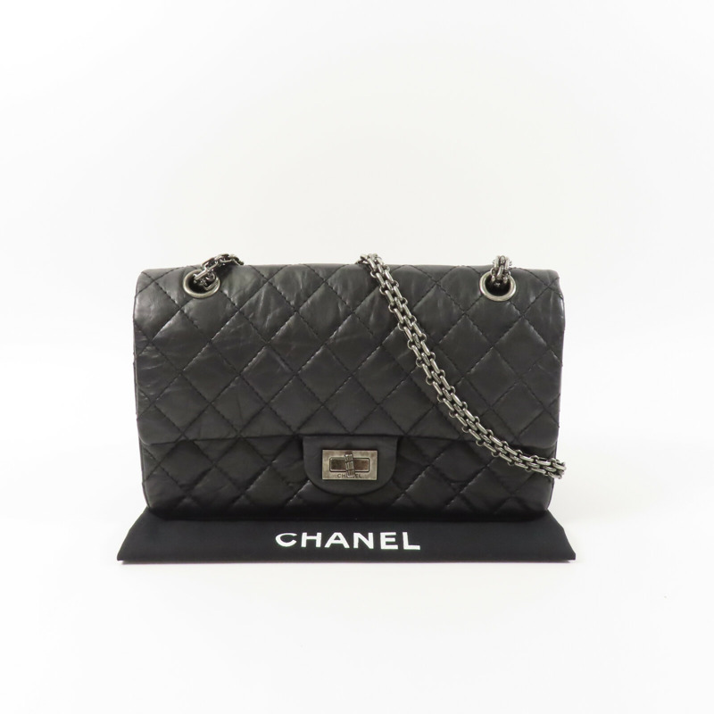 CHANEL 牛皮皮革2.55 Small鏈帶肩背袋-10