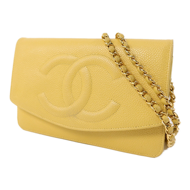 CHANEL 牛皮皮革Wallet On Chain鏈帶肩背袋-2