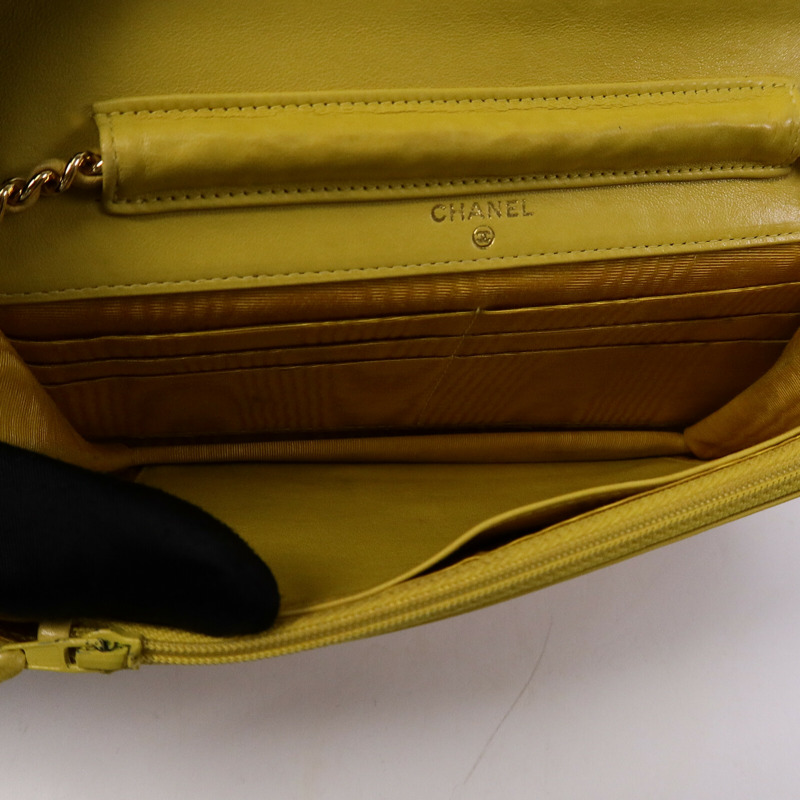 CHANEL 牛皮皮革Wallet On Chain鏈帶肩背袋-4