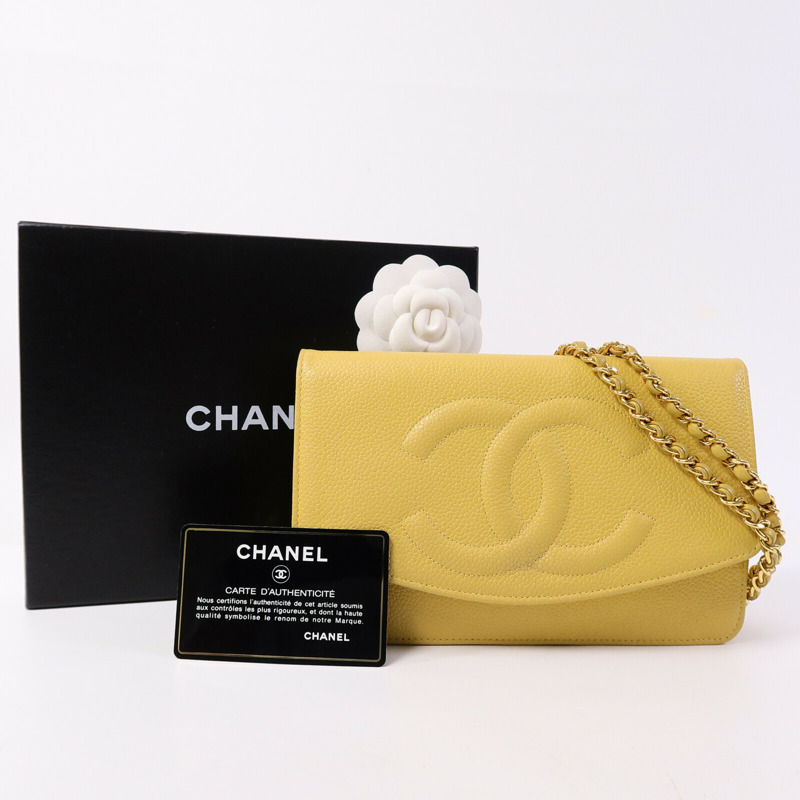 CHANEL 牛皮皮革Wallet On Chain鏈帶肩背袋-8