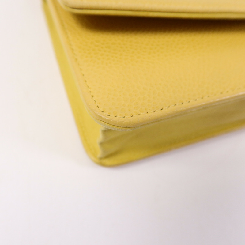 CHANEL 牛皮皮革Wallet On Chain鏈帶肩背袋-10