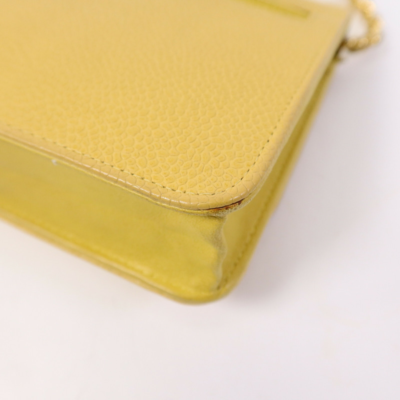 CHANEL 牛皮皮革Wallet On Chain鏈帶肩背袋-11