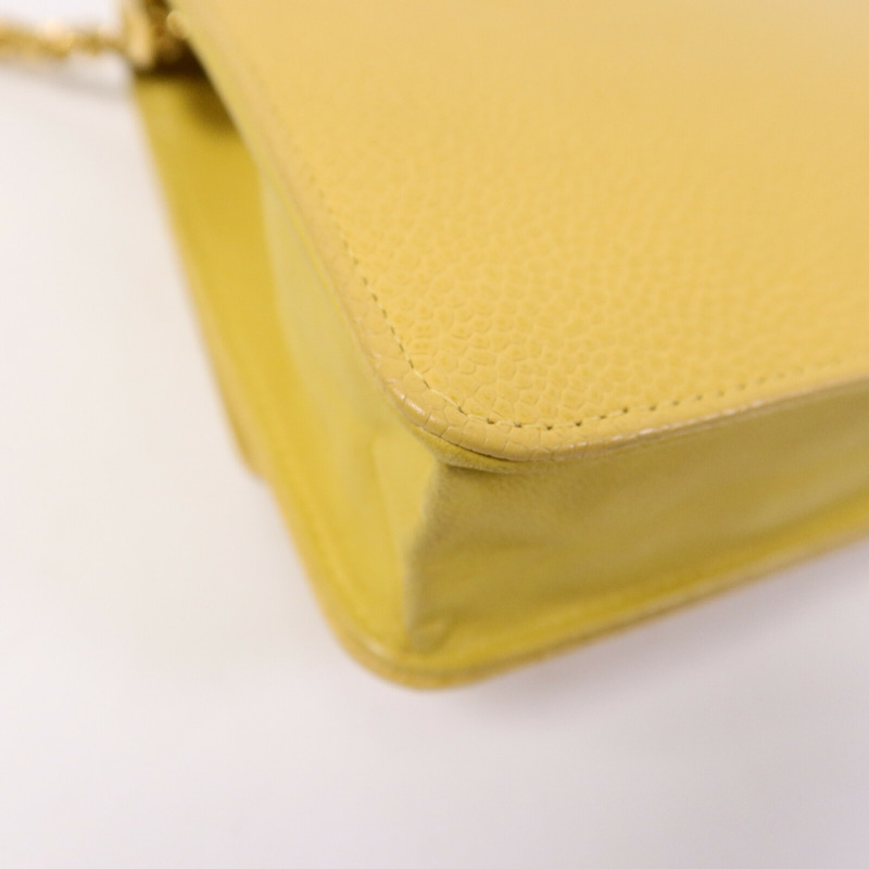 CHANEL 牛皮皮革Wallet On Chain鏈帶肩背袋-12