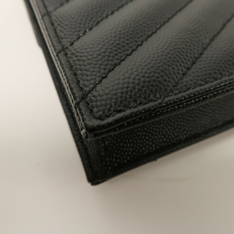 YVES SAINT LAURENT 牛皮皮革Cassandre Envelope Chain Wallet鏈帶肩背袋-11