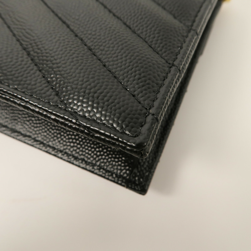 YVES SAINT LAURENT 牛皮皮革Cassandre Envelope Chain Wallet鏈帶肩背袋-12