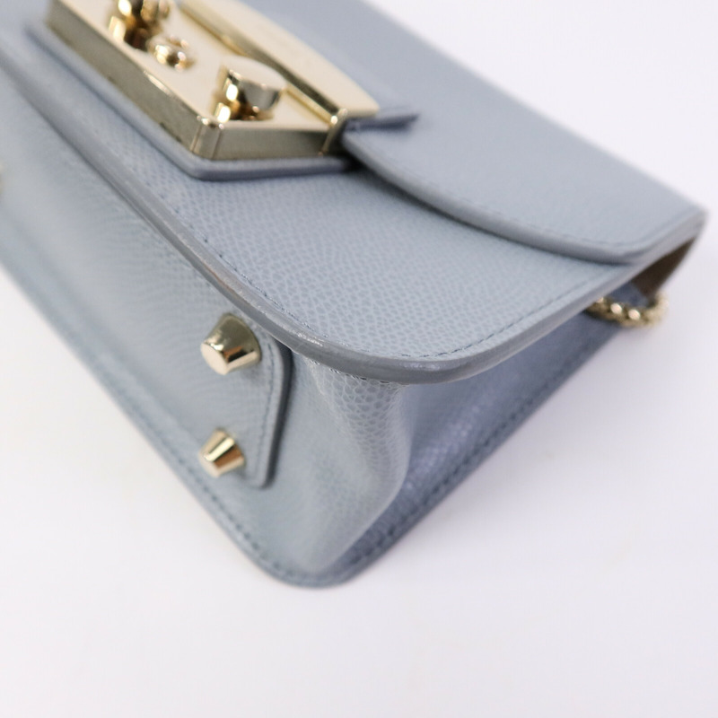 Furla 牛皮皮革Chain Shoulder鏈帶肩背袋-10