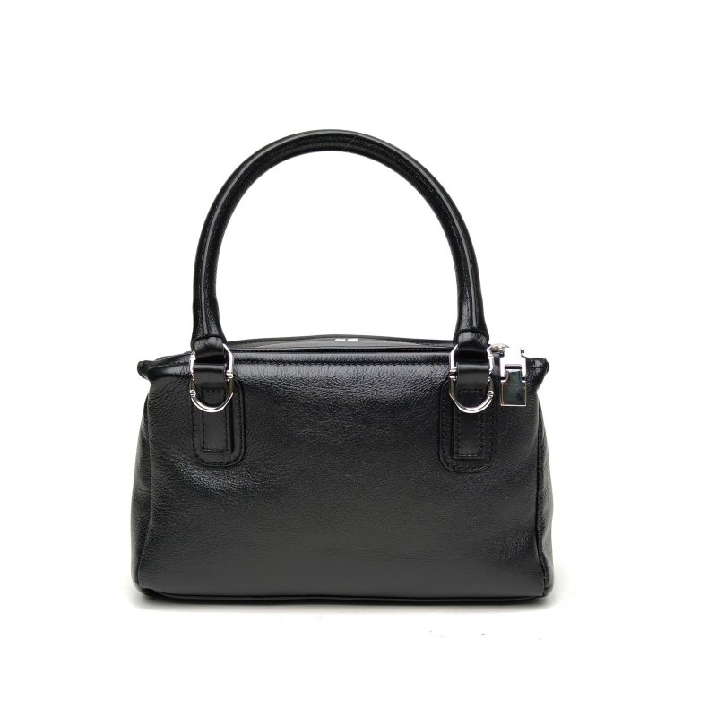 GIVENCHY 黑色牛皮銀扣潘多拉Pandora斜跨包小號肩背包-2