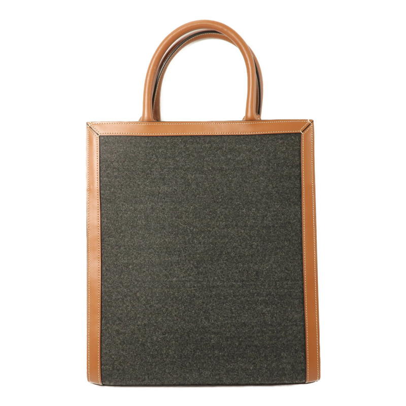 CELINE 牛皮皮革/羊毛Small Vertcal Cabas手挽肩背兩用袋-1