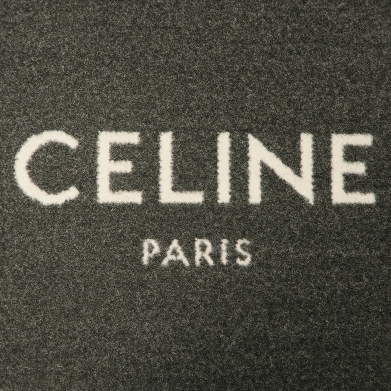 CELINE 牛皮皮革/羊毛Small Vertcal Cabas手挽肩背兩用袋-5