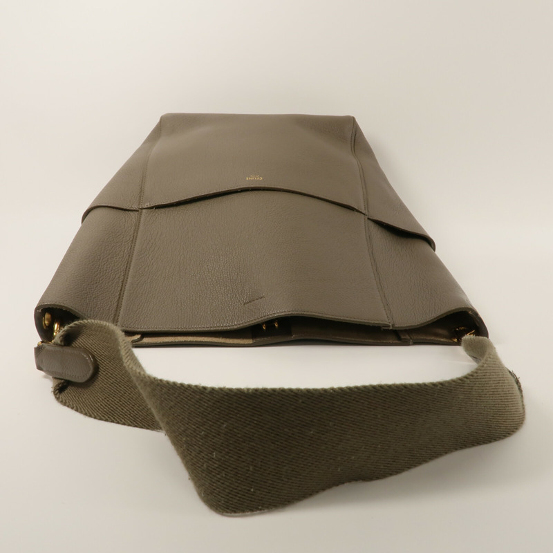 CELINE 牛皮皮革Sangle Bucket Large肩背袋-7