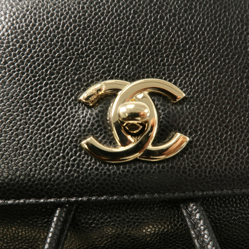 CHANEL 牛皮皮革Business Affinity Backpack鏈帶背包-5