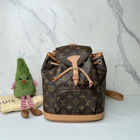 LV 老花小號雙肩後背包