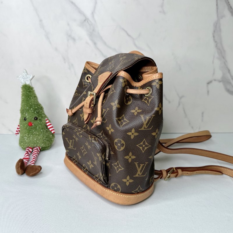 LV 老花小號雙肩後背包-2