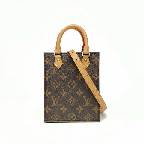 LOUIS VUITTON PETITSACPLAT琴譜包老花PVC晶片肩背包