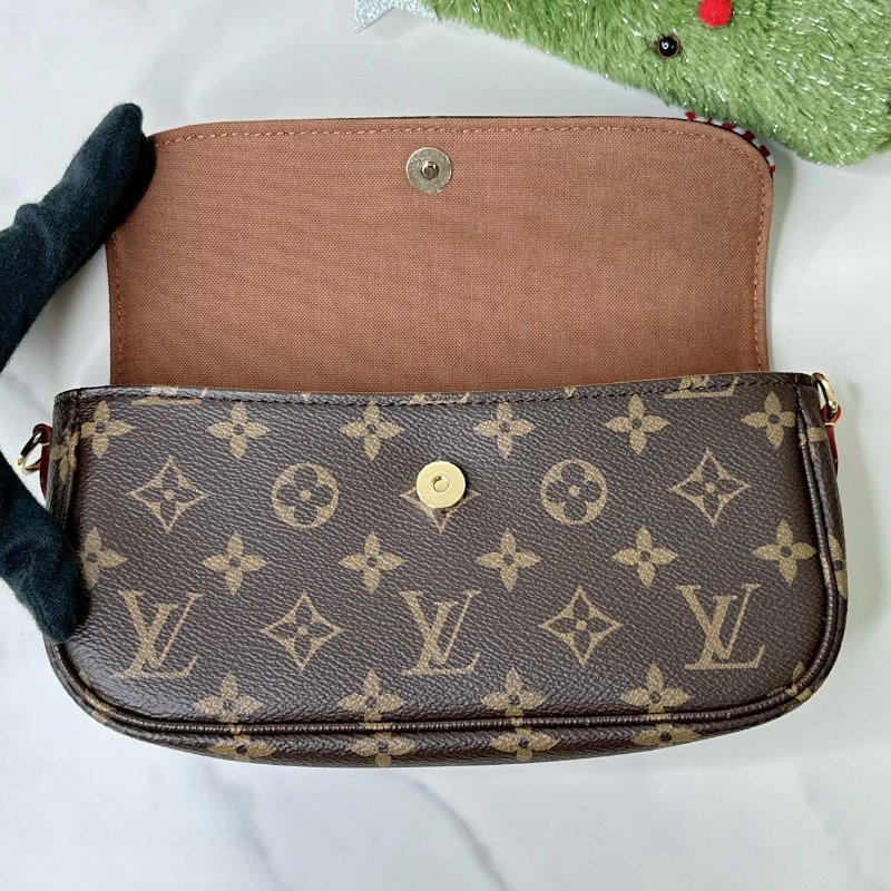 LV 全新Ivy老花麻將包-4