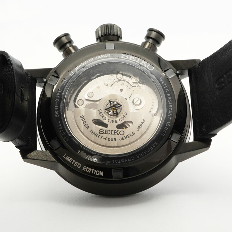 精工Prospex系列全球限量600枚SBEC019 8R46-00F0黑色錶盤男士腕錶-4