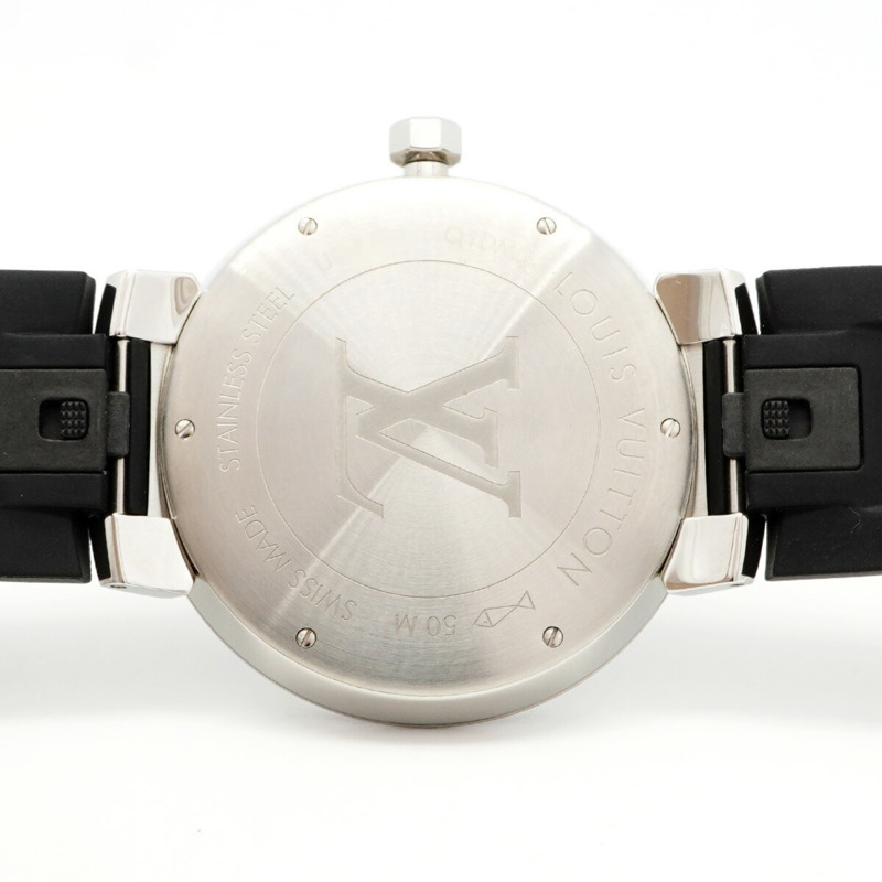 路易威登 Tambour Q1DM0 灰色錶盤男士腕錶-4