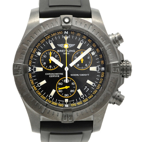 百年靈復仇者海狼計時腕錶 M73390 黑色錶盤男士腕錶