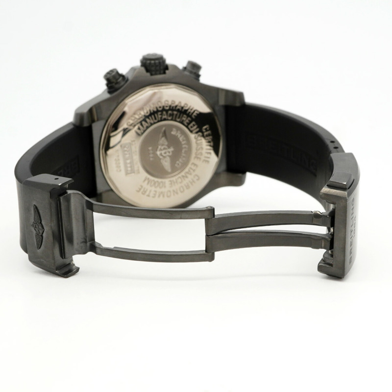 百年靈復仇者海狼計時腕錶 M73390 黑色錶盤男士腕錶-3