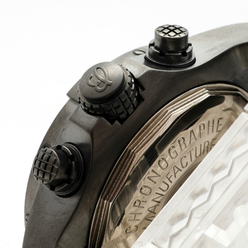 百年靈復仇者海狼計時腕錶 M73390 黑色錶盤男士腕錶-7