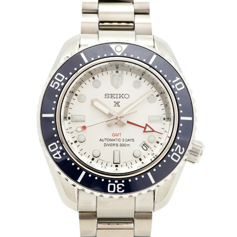 精工 Prospex SBEJ029 6R54-00P0 銀色錶盤男士腕錶