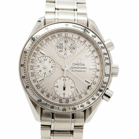 歐米茄超霸系列3523.30銀色錶盤男士腕錶