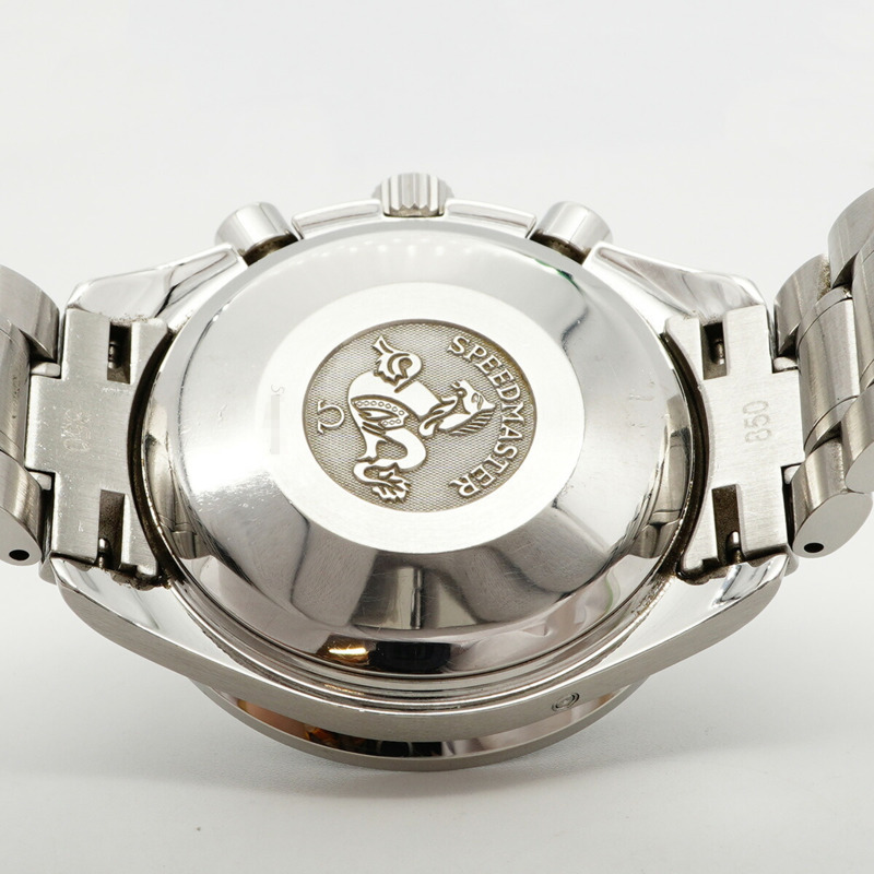 歐米茄超霸系列3523.30銀色錶盤男士腕錶-4