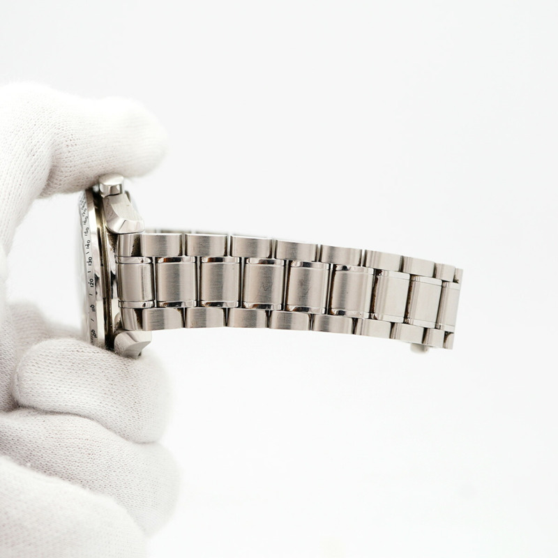 歐米茄超霸系列3523.30銀色錶盤男士腕錶-5