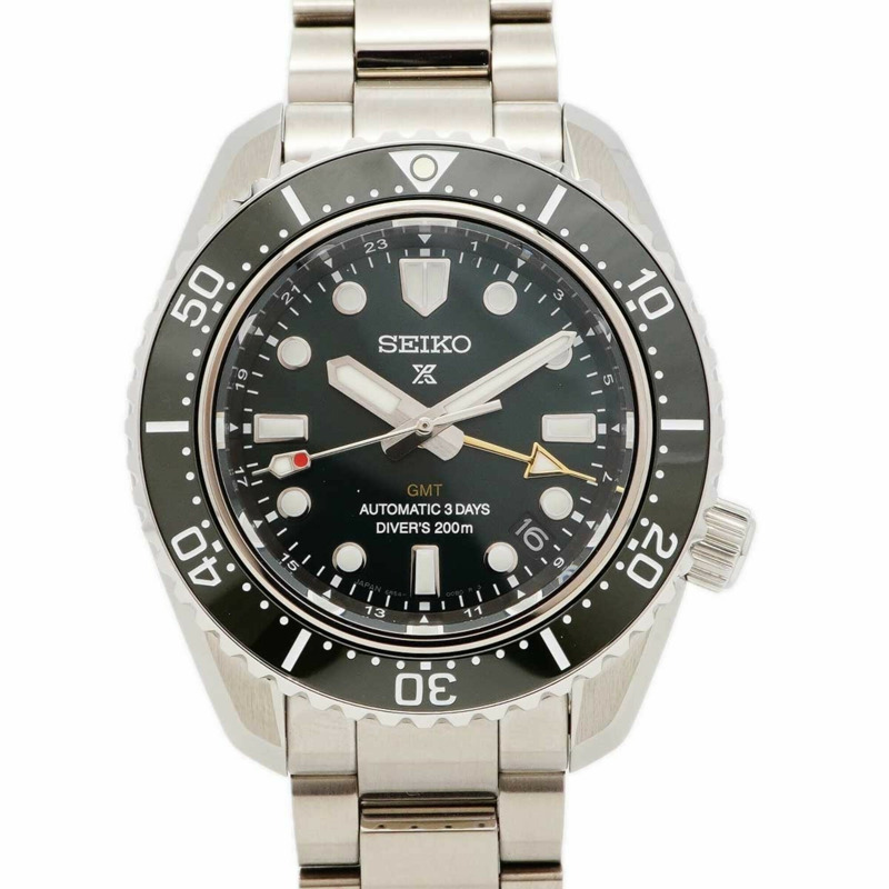 精工 Prospex SBEJ009 6R54-00D0 綠色錶盤男士腕錶-0