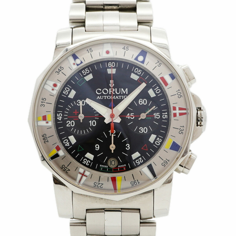 崑崙海軍上將盃系列 985.630.20 黑色錶盤男士腕錶-0