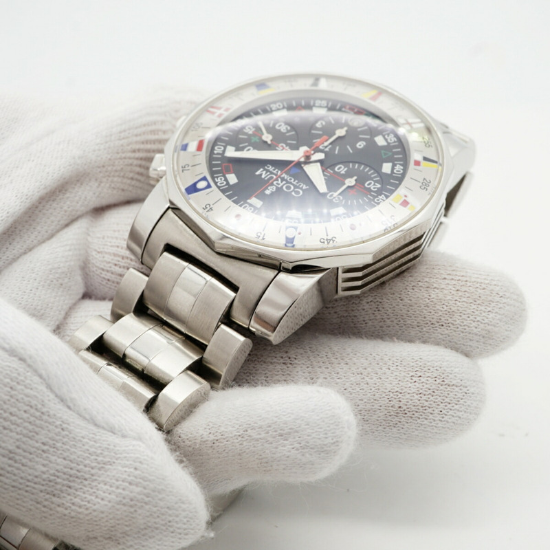 崑崙海軍上將盃系列 985.630.20 黑色錶盤男士腕錶-6