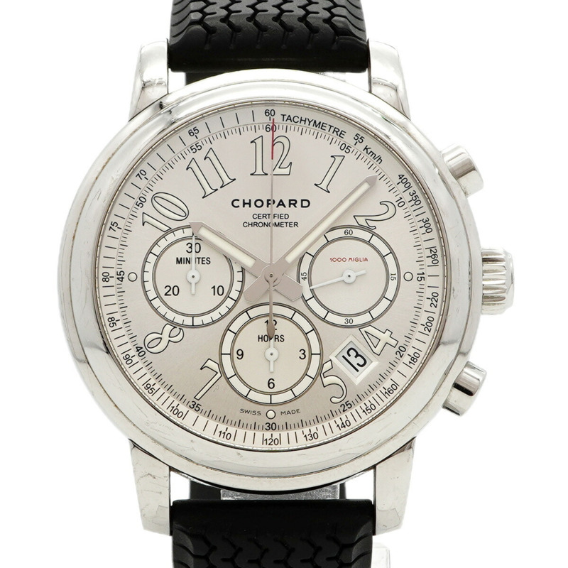 蕭邦 Mille Miglia 8511 銀色錶盤男士腕錶-0