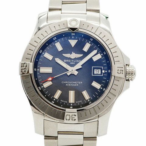 百年靈復仇者日本限量版（100枚）A17318黑色錶盤男士腕錶