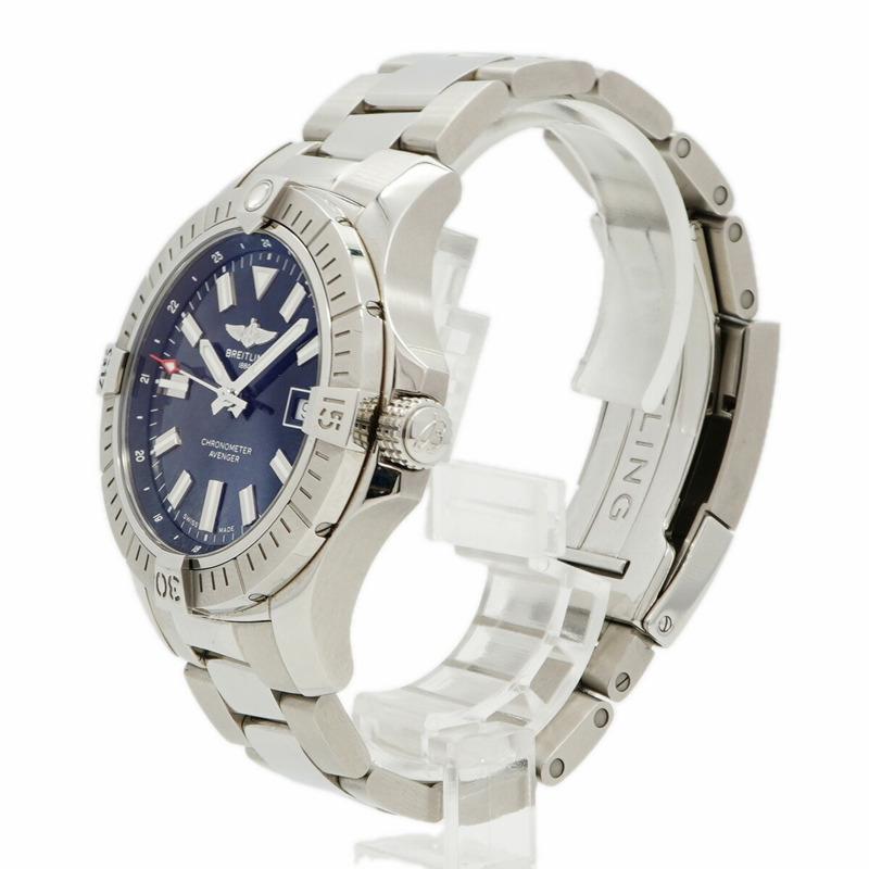 百年靈復仇者日本限量版（100枚）A17318黑色錶盤男士腕錶-1