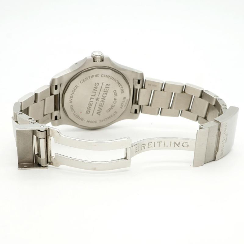 百年靈復仇者日本限量版（100枚）A17318黑色錶盤男士腕錶-3