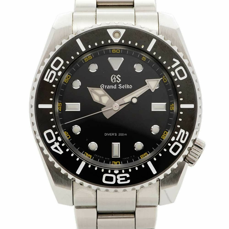 精工 Grand SBGX335 9F61-0AL0 黑色錶盤男士腕錶-0