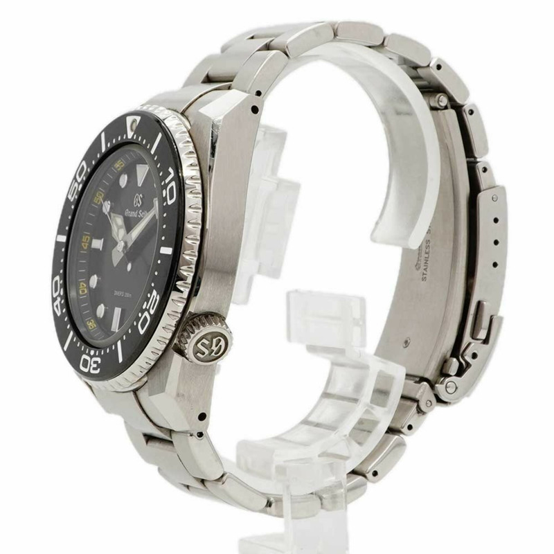 精工 Grand SBGX335 9F61-0AL0 黑色錶盤男士腕錶-1