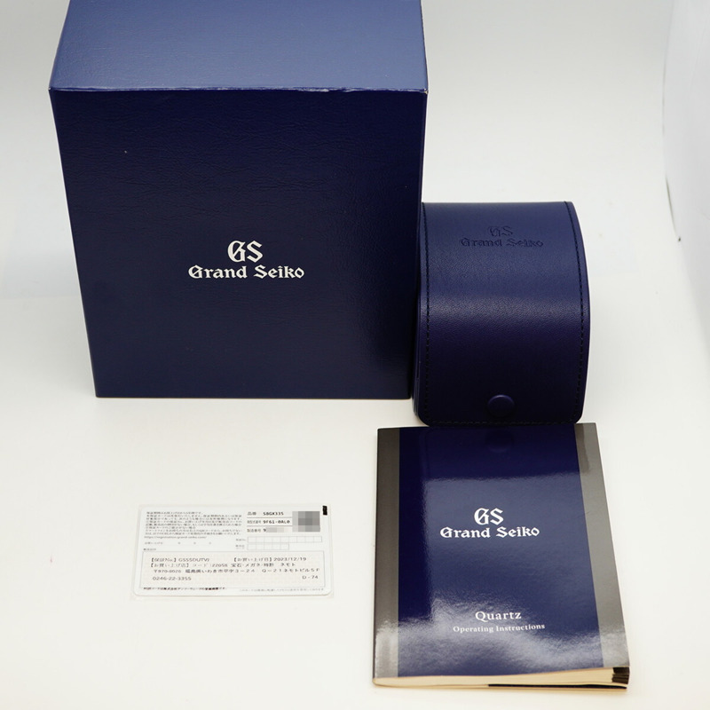 精工 Grand SBGX335 9F61-0AL0 黑色錶盤男士腕錶-9