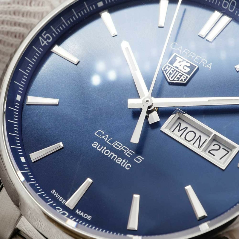 TAG Heuer 豪雅卡萊拉 WAR201E 海軍藍錶盤男士腕錶-6