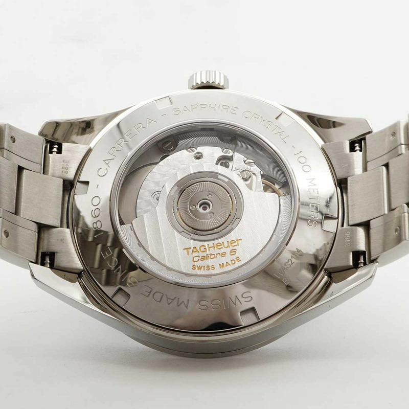 TAG Heuer 豪雅卡萊拉 WAS2114 黑色錶盤男士腕錶-4